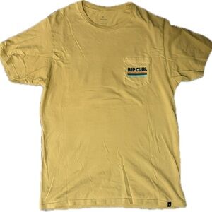 Rip Curl Men's Mustard Pocket Tee